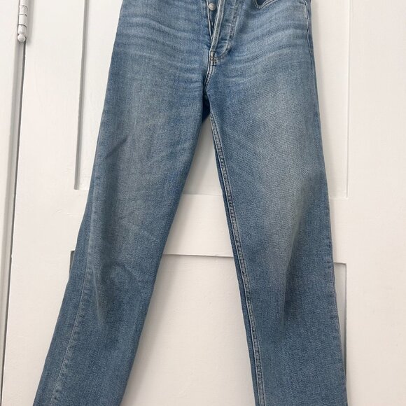 RE/DONE 70's Stove Pipe Comfort Stretch High Rise - Medium Stone Size:24 - Picture 4 of 6